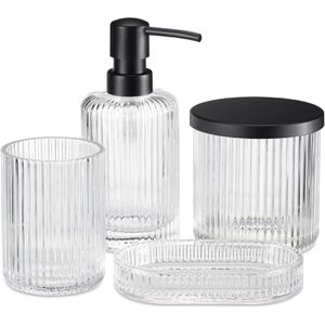 Produktbild für Badaccessoires-Set Navaris 60589.01, 4-teilig