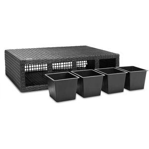 Produktbild für Pflanzkasten CASARIA Sichtschutz schwarz