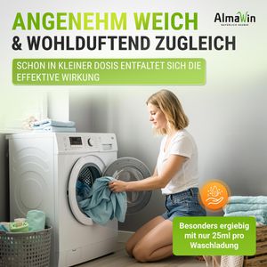 Produktbild für Weichspüler AlmaWin Orangenblüte, Konzentrat, Bio, vegan
