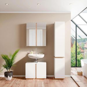 Produktbild für Badmöbel-Set Vicco Gloria, weiß, 3-teilig