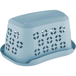 Produktbild für Wäschekorb Keeeper Anton, blau, mit 3 Griffen