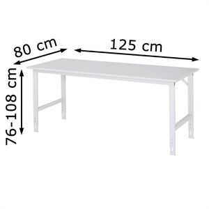 Produktbild für Arbeitstisch Rau Tom, höhenverstellbar