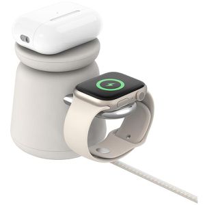Produktbild für Ladestation Belkin BoostCharge Pro 2in1 mit Qi2, sand