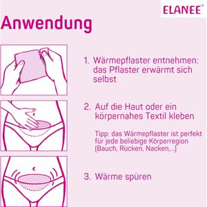 Produktbild für Wärmepflaster ELANEE Menstruation, 2 Stück