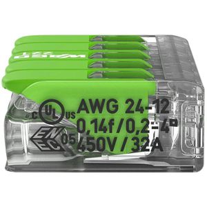 Produktbild für Verbindungsklemme Wago Compact Green Range, 221-425, 5 Leiter