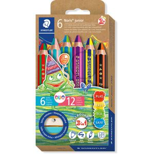 Produktbild für Buntstifte Staedtler Noris junior Duo 1402 C6, 3in1