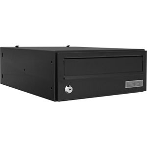 Produktbild für Briefkasten Rottner T05830 ELMMZ, schwarz, aus Stahl