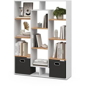 Produktbild für Bücherregal Vicco 14302, weiß / eiche
