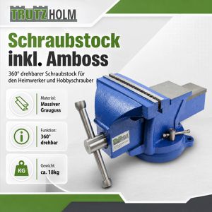 Produktbild für Schraubstock Trutzholm 65693, drehbar