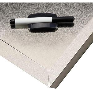 Produktbild für Kombitafel Bi-Office Lavander, 2 in 1, beige / silber
