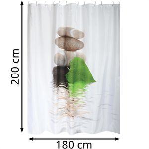 Produktbild für Duschvorhang MSV Anti-Schimmel Lingga, 180 x 200 cm