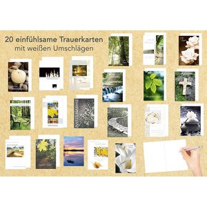 Produktbild für Trauerkarten Böttcher-AG sortiert, mit Spruch