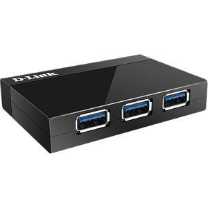 Produktbild für USB-Hub D-Link 4-Port DUB-1340, schwarz