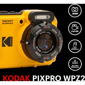 Produktbild für Kompaktkamera Kodak Pixpro WPZ2 gelb, mit 2,7 Zoll Display