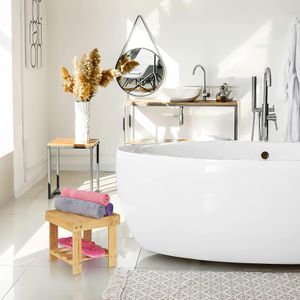 Produktbild für Fußbank Relaxdays 10033874, Bambus