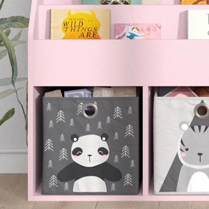 Produktbild für Bücherregal Vicco Luigi, rosa, mit 2 Faltboxen