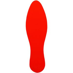 Bodenmarkierung Djois Fuß rot