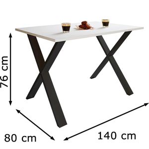 Produktbild für Esstisch VCM Xona X, 916877, sonoma eiche