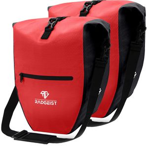 Produktbild für Gepäckträgertasche Radgeist RG-PB-RD-SET-56, rot, 56 Liter