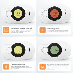 Produktbild für CO-Melder Fireangel FA-3322-EUX10, mit Batterie