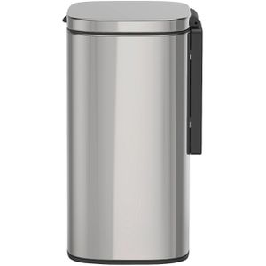 Produktbild für Mülleimer Wenko Sare, silber glänzend