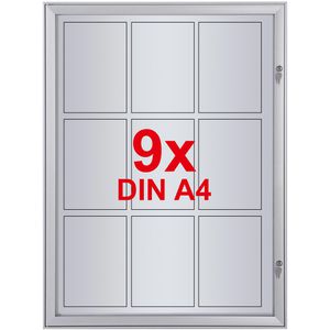 Schaukasten Showdown-Displays S-Linie, außen