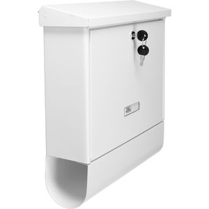 Produktbild für Briefkasten Burg-Wächter Nordland Set 20867, weiß, aus Stahl