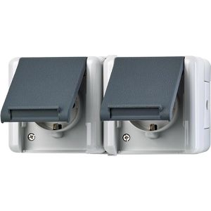 Steckdose Jung 8220 W, WG 800, IP44, Aufputz