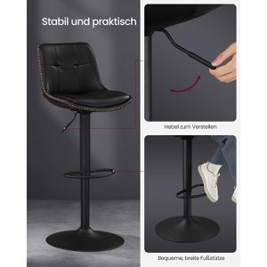 Produktbild für Barhocker Vasagle LJB095B01, mit Lehne