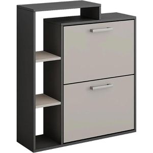 Produktbild für Schuhschrank Vicco Orlando, anthrazit / greige