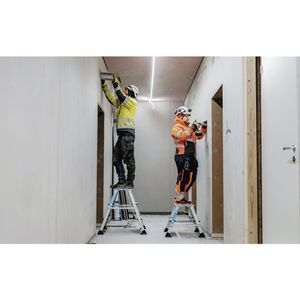 Produktbild für Klapptritt Zarges XLstep P, 40103, aus eloxiertem Aluminium