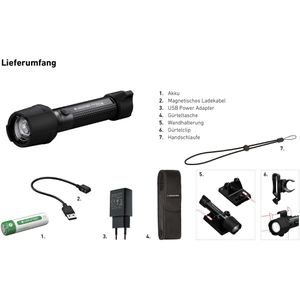 Produktbild für Taschenlampe Ledlenser P7R Work, LED, aufladbar