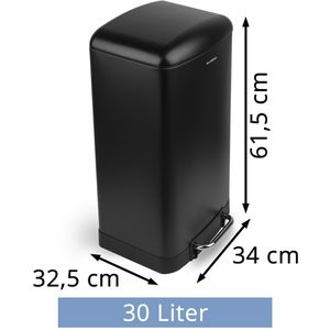 Produktbild für Mülleimer Les-Collectors N705, schwarz