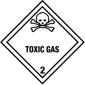 Gefahrgutaufkleber Boxlab Gefahrzettel, Klasse 2.3