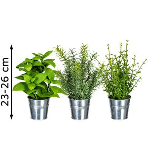 Produktbild für Kunstpflanze Creativ-green Kräutermix