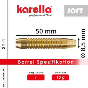 Produktbild für Dartpfeile Karella XT-1 Soft, 8286.01