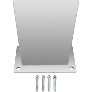 Produktbild für Gartendusche vidaXL 48200 Quadratisch, Kaltwasserdusche silber