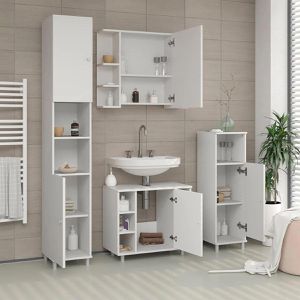 Produktbild für Badschrank Vicco Fynn, mit 4 Füßen, weiß