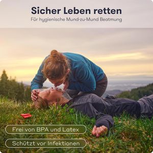 Produktbild für Beatmungsmaske PURAHELP rot, nach DIN 13154