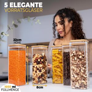 Produktbild für Vorratsglas Clidor mit Bambusdeckel