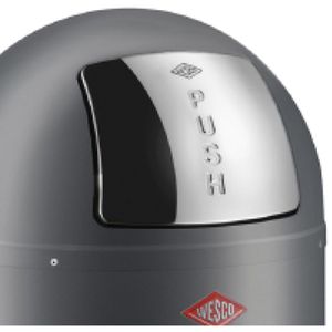 Produktbild für Mülleimer Wesco Pushboy, graphit matt
