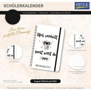 Produktbild für Schülerkalender Korsch Bleib verrückt, Schuljahr 2026/2027
