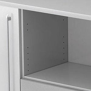 Produktbild für Sideboard Hammerbacher SBTS, aus Holz, lichtgrau