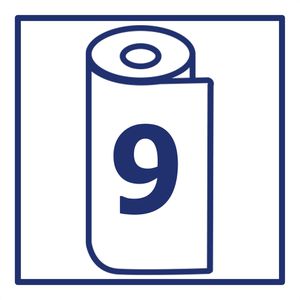 Produktbild für Küchenrolle Oecolife Großpackung, Sparblatt, 3-lagig