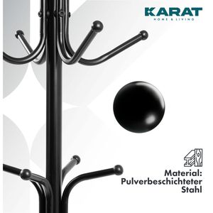 Produktbild für Garderobenständer Karat Theo, schwarz
