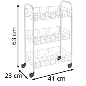 Produktbild für Nischenregal Metaltex Siena, 340633014, mit Rollen