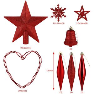 Produktbild für Weihnachtskugeln Deuba 103313, rot