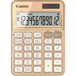Produktbild für Taschenrechner Canon KS-125KB, MwSt-Berechnung, gold