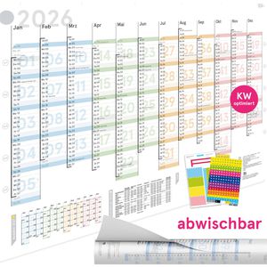 Produktbild für Plakatkalender weekview Colour Plus, Jahr 2026
