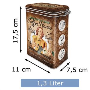 Produktbild für Kaffeedose Nostalgic-Art Coffee House, aus Metall